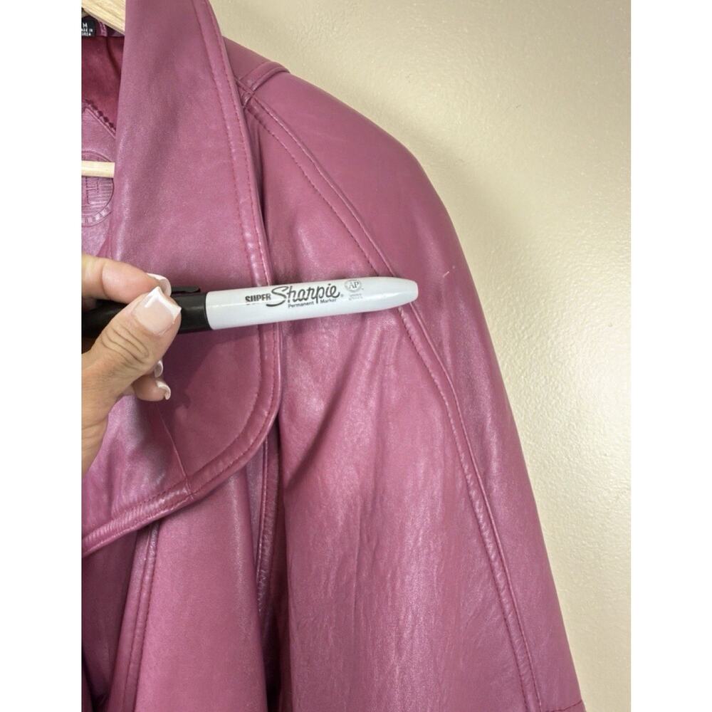 Jacqueline Ferrar Mauve Leather Jacket - Picture 9 of 17
